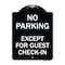 Signmission Parking Reserved for Guests Only Heavy-Gauge Aluminum Architectural Sign, 24" x 18", BW-1824-23386 A-DES-BW-1824-23386 - alternate 1